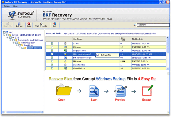 Screenshot for Best BKF Recovery Program 5.8